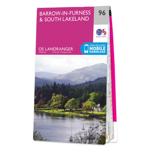Online bestellen: Wandelkaart - Topografische kaart 096 Landranger Barrow-in-Furness & South Lakeland Lake District | Ordnance Survey