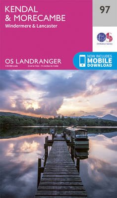 Online bestellen: Wandelkaart - Topografische kaart 097 Landranger Kendal & Morecambe, Windermere & Lancaster (Lake District) | Ordnance Survey