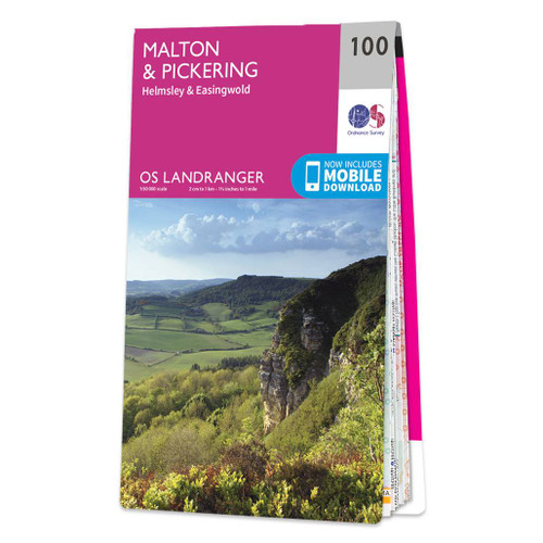 Online bestellen: Wandelkaart - Topografische kaart 100 Landranger Malton & Pickering, Helmsley & Easingwold | Ordnance Survey
