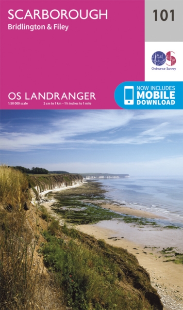 Online bestellen: Wandelkaart - Topografische kaart 101 Landranger Scarborough, Bridlington & Filey | Ordnance Survey