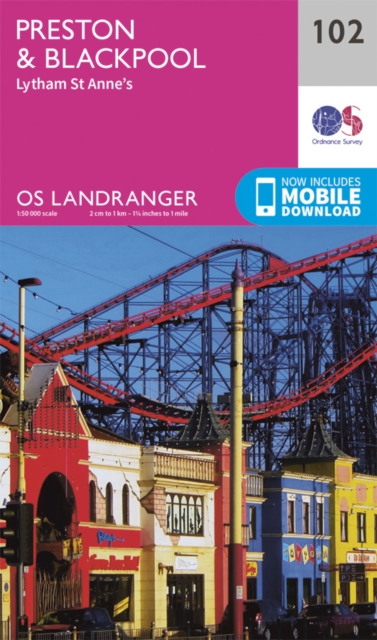 Online bestellen: Wandelkaart - Topografische kaart 102 Landranger Preston & Blackpool, Lytham St Annes | Ordnance Survey