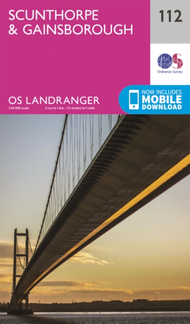 Online bestellen: Wandelkaart - Topografische kaart 112 Landranger Scunthorpe & Gainsborough | Ordnance Survey