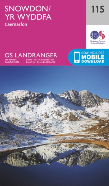 Online bestellen: Wandelkaart - Topografische kaart 115 Landranger Snowdon & Caernarfon - Wales | Ordnance Survey
