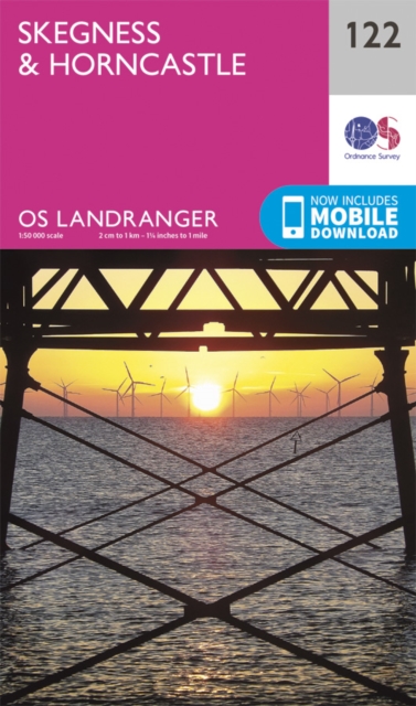 Online bestellen: Wandelkaart - Topografische kaart 122 Landranger Skegness & Horncastle | Ordnance Survey