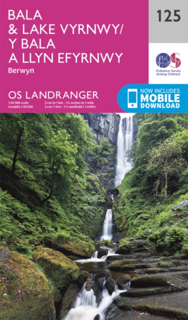 Online bestellen: Wandelkaart - Topografische kaart 125 Landranger Bala & Lake Vyrnwy, Berwyn - Wales | Ordnance Survey