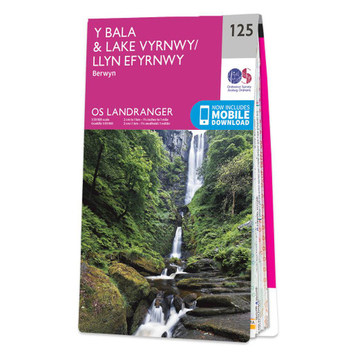Online bestellen: Wandelkaart - Topografische kaart 125 Landranger Bala & Lake Vyrnwy, Berwyn - Wales | Ordnance Survey