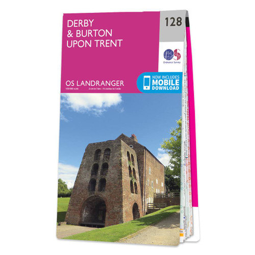 Online bestellen: Wandelkaart - Topografische kaart 128 Landranger Derby & Burton upon Trent | Ordnance Survey