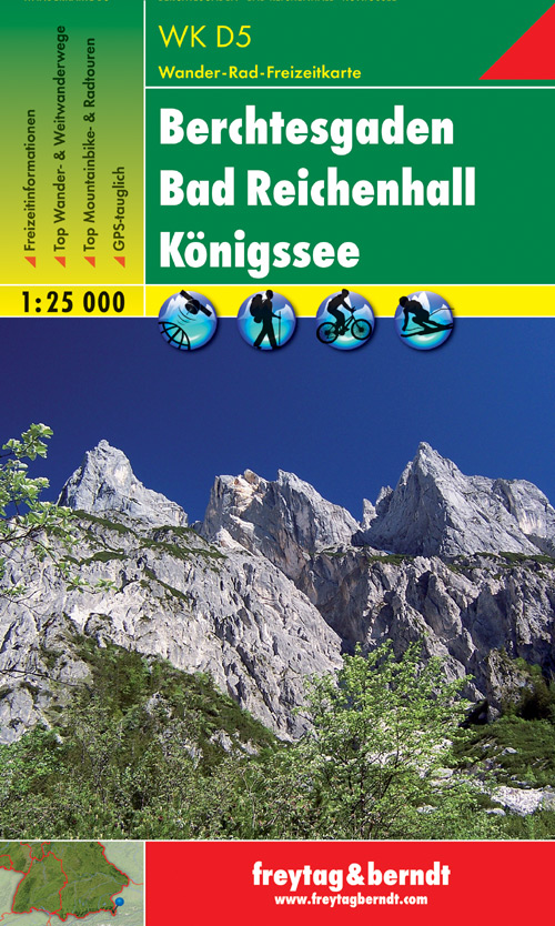 Fietskaart - Wandelkaart D5 Berchte…