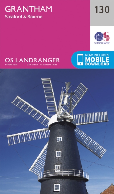 Online bestellen: Wandelkaart - Topografische kaart 130 Landranger Grantham, Sleaford & Bourne | Ordnance Survey