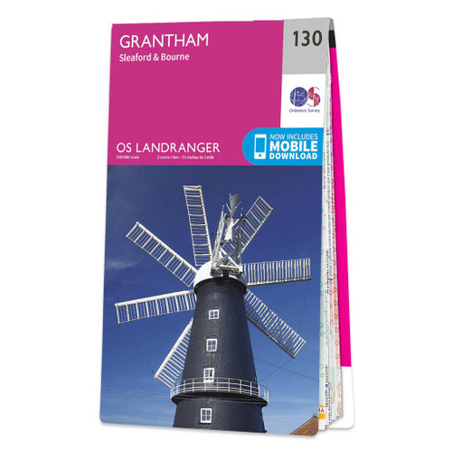 Online bestellen: Wandelkaart - Topografische kaart 130 Landranger Grantham, Sleaford & Bourne | Ordnance Survey