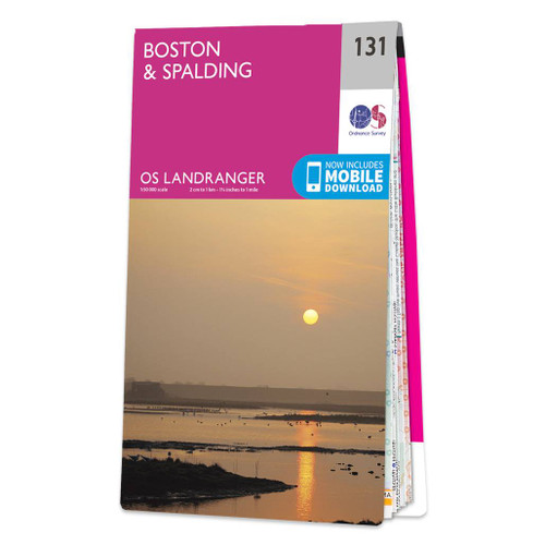 Online bestellen: Wandelkaart - Topografische kaart 131 Landranger Boston & Spalding | Ordnance Survey