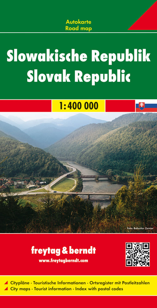 Wegenkaart – landkaart Slowakije – Slovakije Rep. | Freytag & Berndt