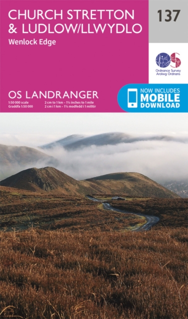 Online bestellen: Wandelkaart - Topografische kaart 137 Landranger Ludlow & Church Stretton, Wenlock Edge | Ordnance Survey
