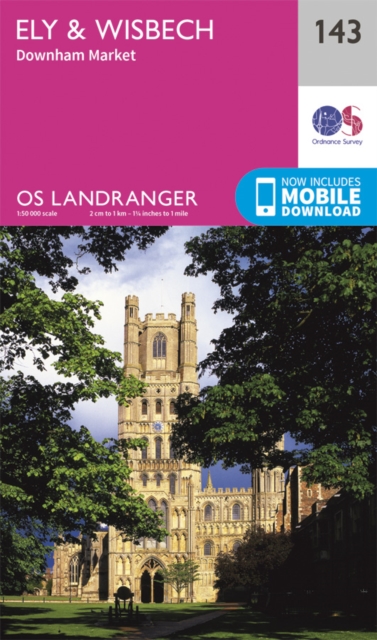 Online bestellen: Wandelkaart - Topografische kaart 143 Landranger Ely & Wisbech, Downham Market | Ordnance Survey
