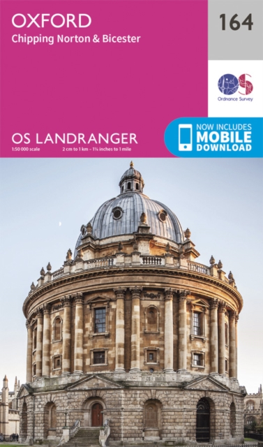 Online bestellen: Wandelkaart - Topografische kaart 164 Landranger Oxford, Chipping Norton & Bicester | Ordnance Survey