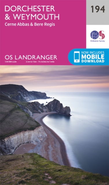 Online bestellen: Wandelkaart - Topografische kaart 194 Landranger Dorchester & Weymouth, Cerne Abbas & Bere Regis | Ordnance Survey
