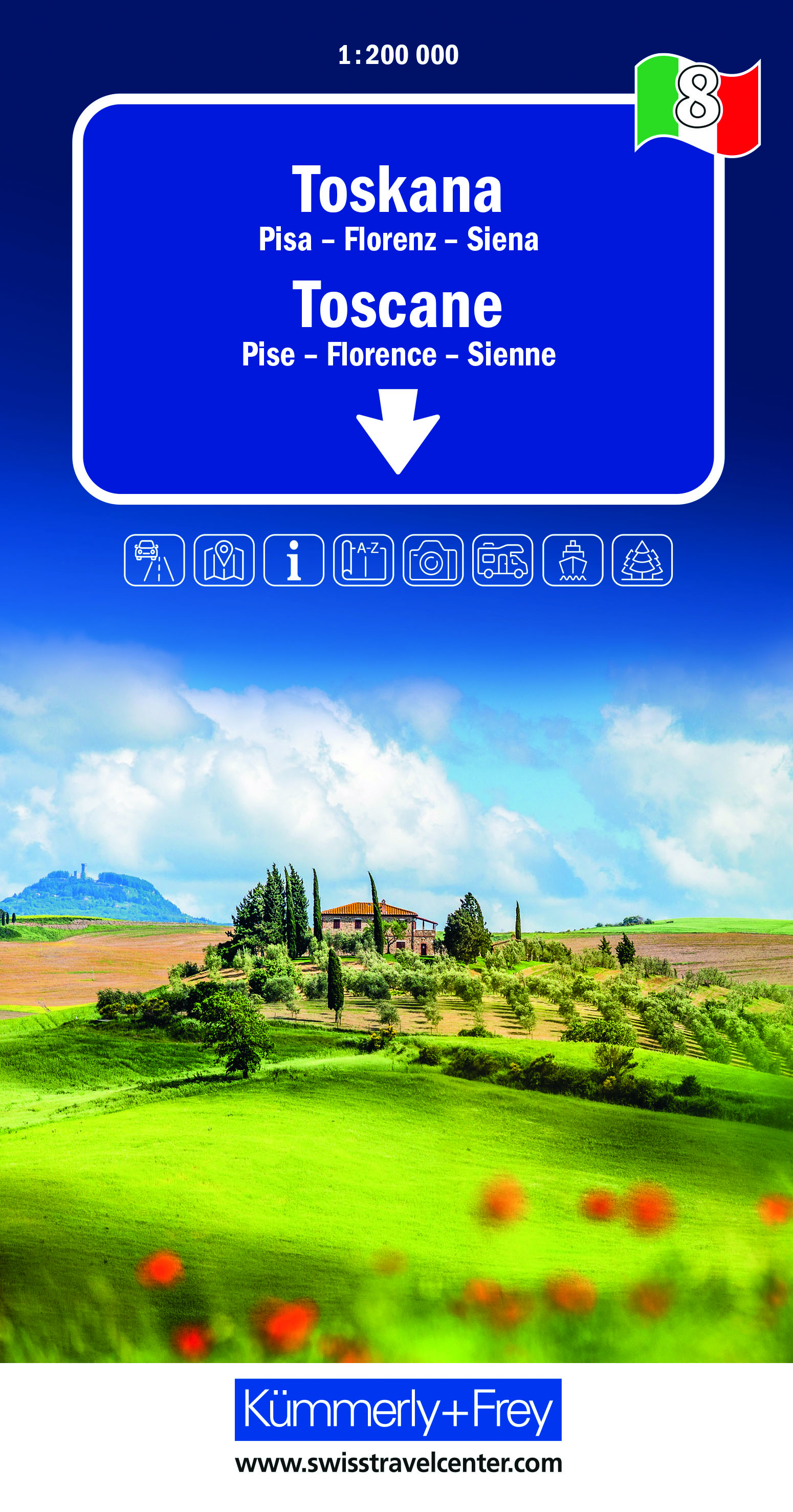 Online bestellen: Wegenkaart - landkaart 01 Aostadal - Piedmont (Piemonte) | Kümmerly & Frey