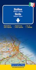 Wegenkaart / landkaart 15 (1395) Kummerley Frey Sicilie / Sicily | 