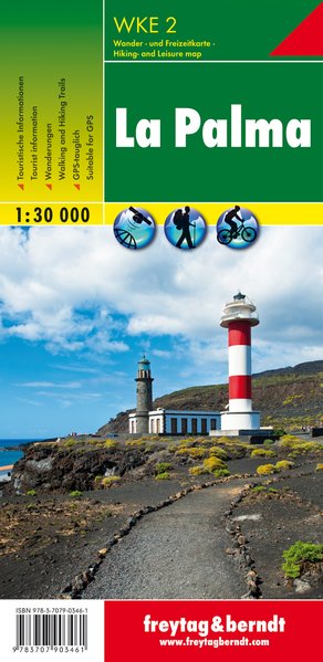 Online bestellen: Wandelkaart WKE2 La Palma | Freytag & Berndt