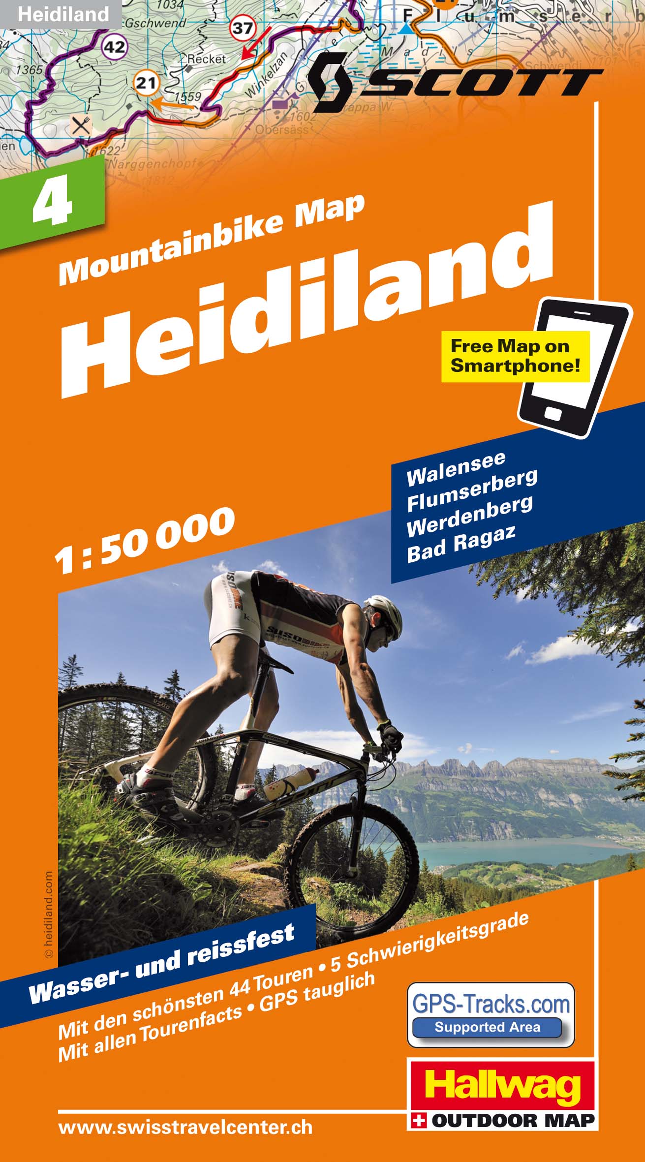 Mountainbikekaart 4 Heidiland MTB k…
