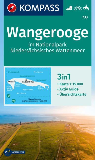 Online bestellen: Wandelkaart 733 Wangerooge | Kompass