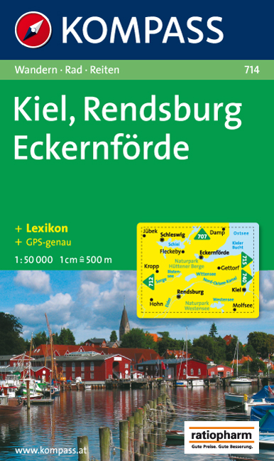 Kompass wandelkaart 714 Rendsburg - Eckernforde | 
