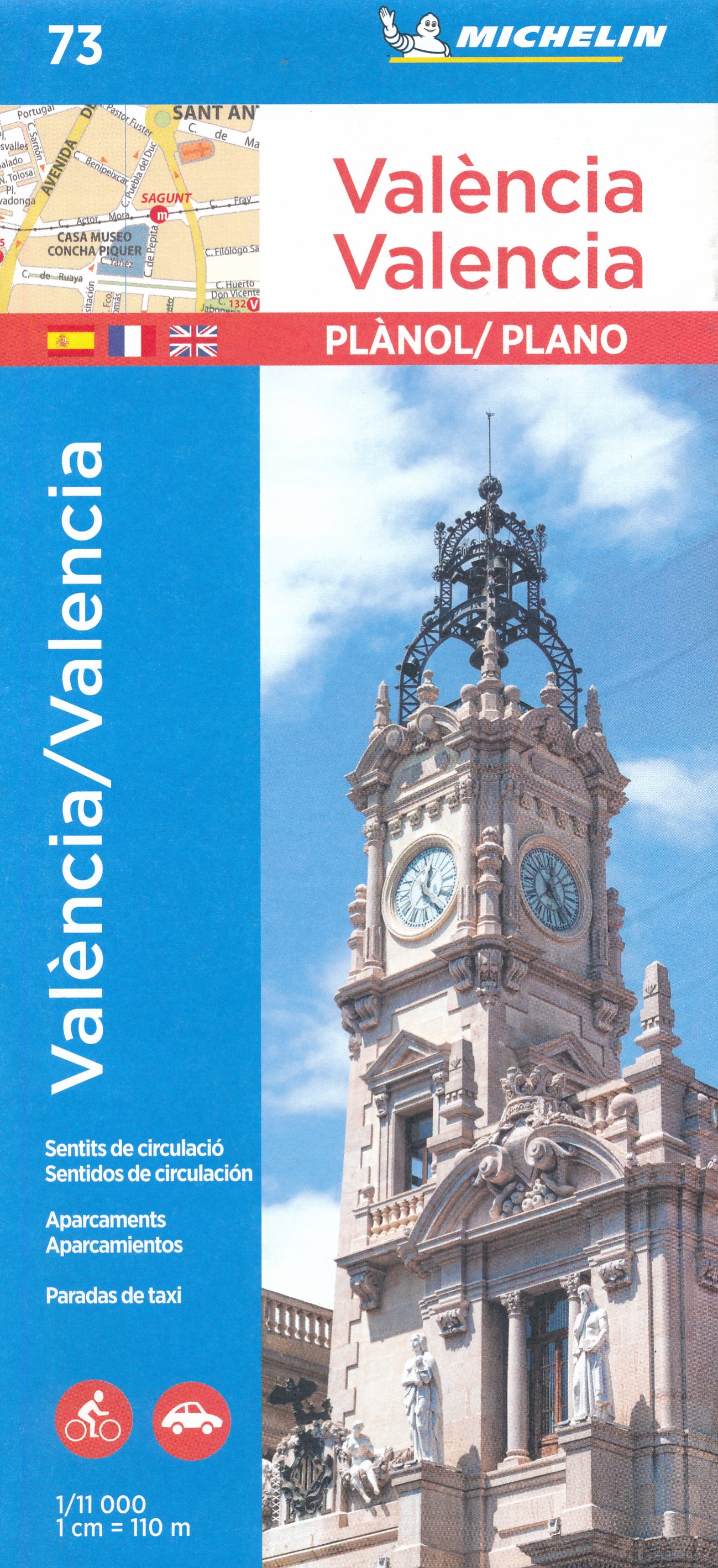 Online bestellen: Stadsplattegrond 73 Valencia | Michelin