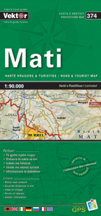 Wegenkaart - landkaart 374 Mati | V…
