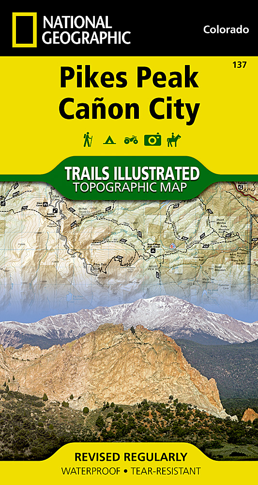 Wandelkaart 137 Topographic Map Guide Pikes Peak / Cañon City /CO | Na