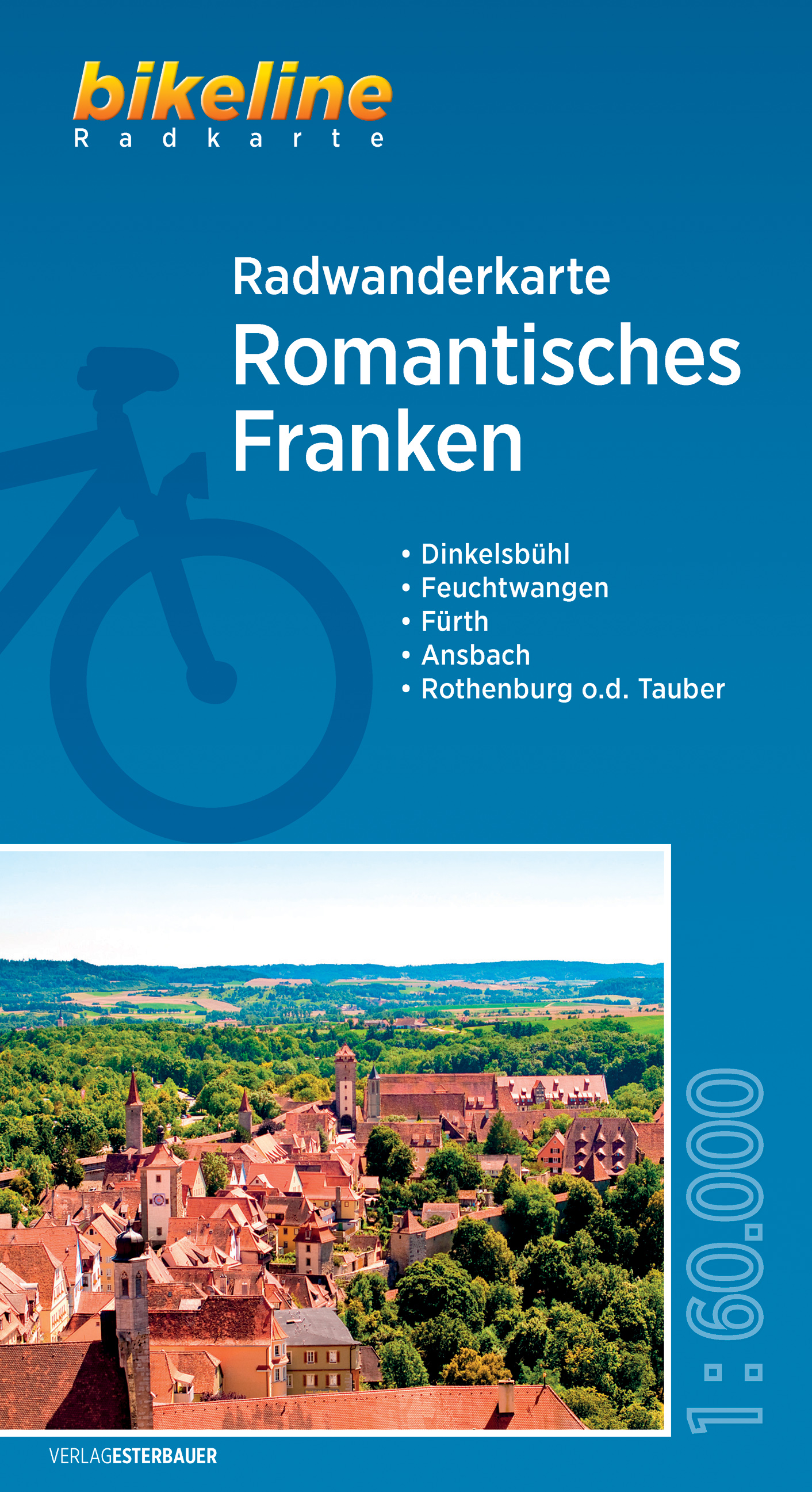 Fietskaart Bikeline Radkarte Romant…