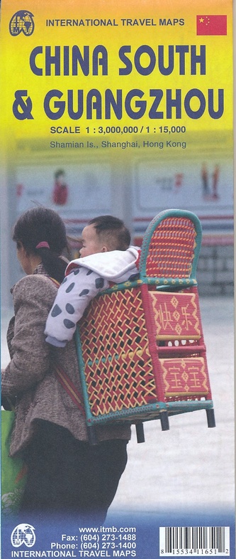 Wegenkaart - landkaart China Zuid…