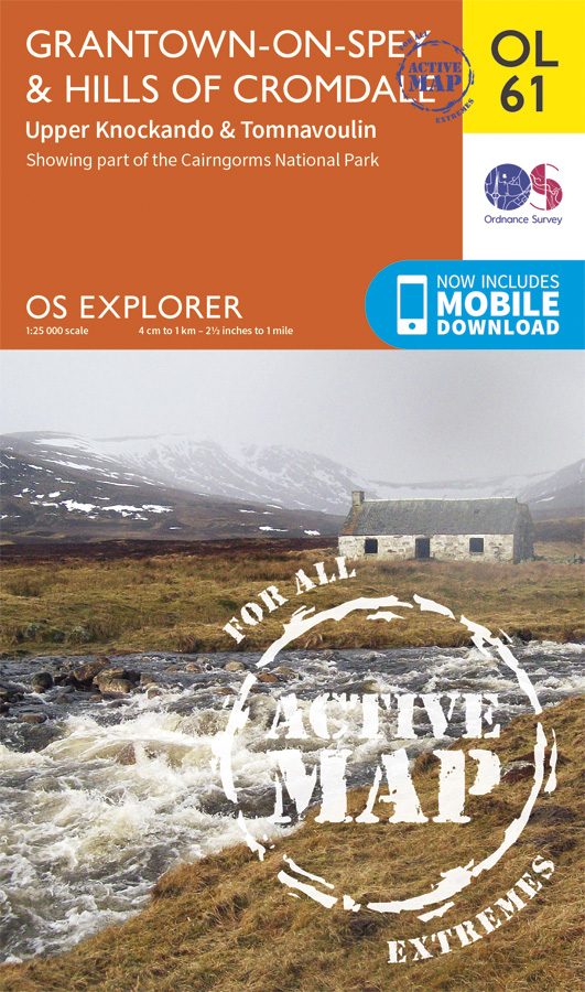 Wandelkaart - Topografische kaart 61 OS Explorer Map | Active Grantown