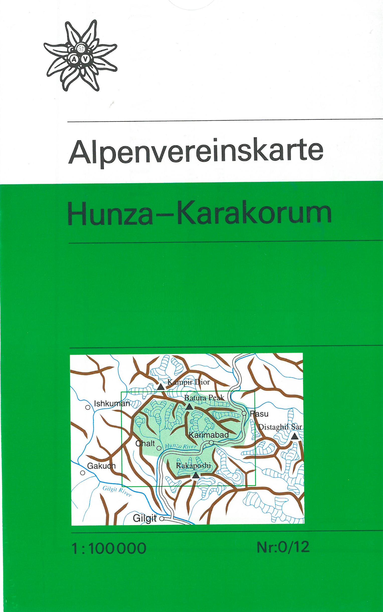 Wandelkaart 0/12 Alpenvereinskarte…