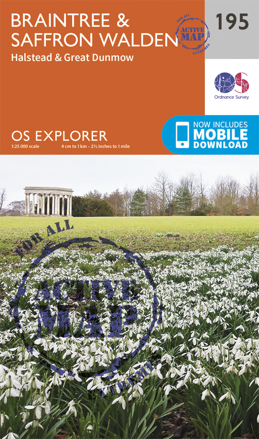 Wandelkaart - Topografische kaart 195 OS Explorer Map | Active Braintr