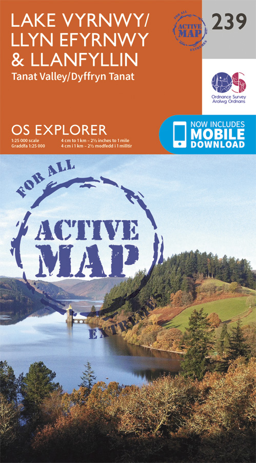 Wandelkaart - Topografische kaart 239 OS Explorer Map | Active Lake Vy