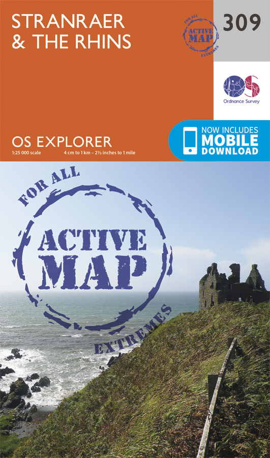 Wandelkaart – Topografische kaart 309 OS Explorer Map | Active Stranrear / The Rhins | Ordnance Survey