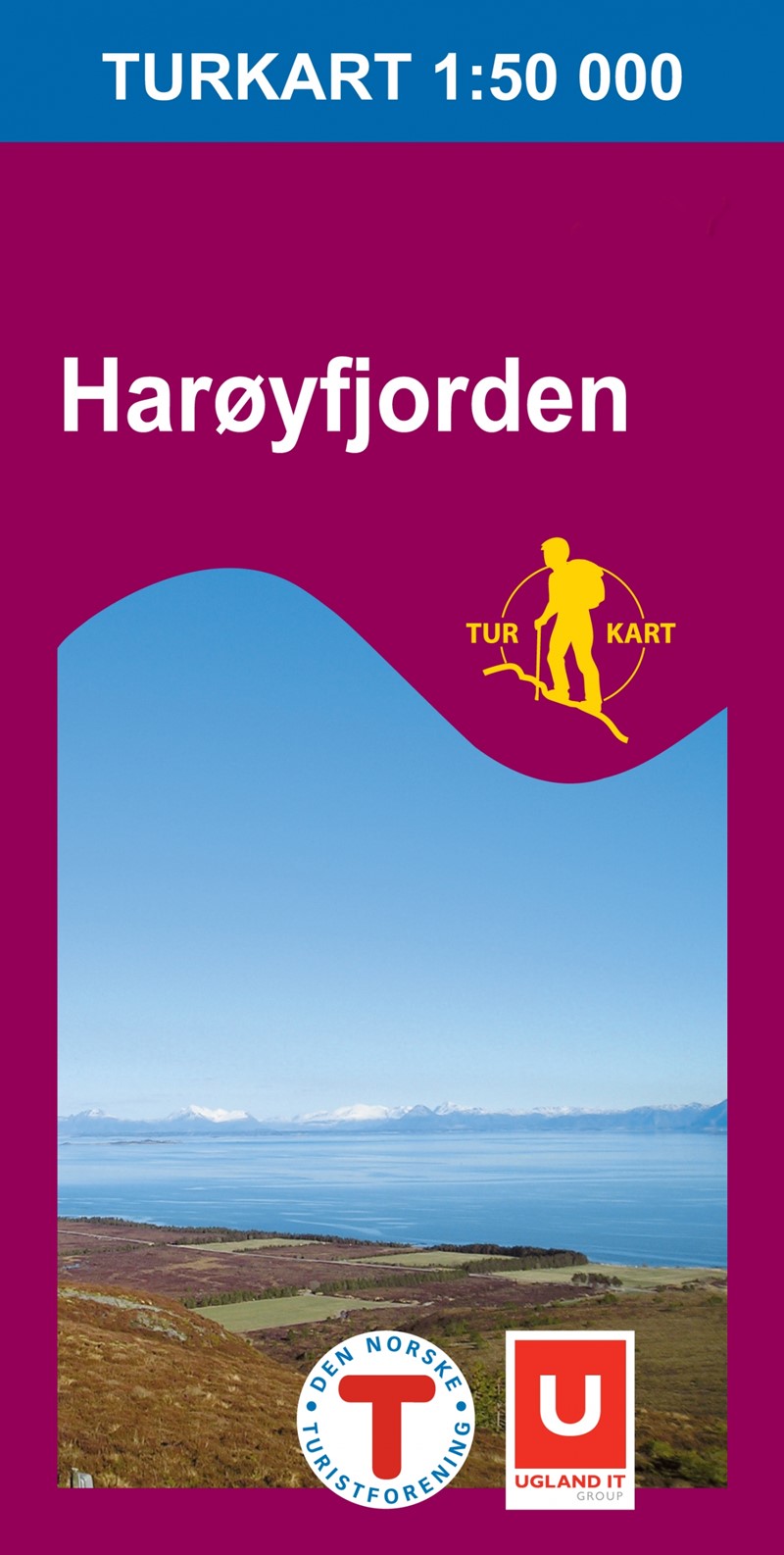 Online bestellen: Wandelkaart 2699 Turkart Harøyfjorden | Nordeca