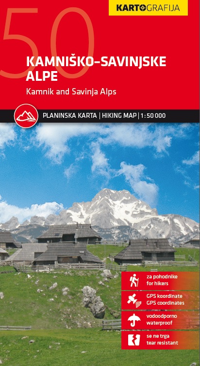 Wandelkaart Kamnische & Savinja…