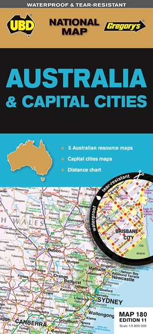 Wegenkaart - landkaart 180 Australi…