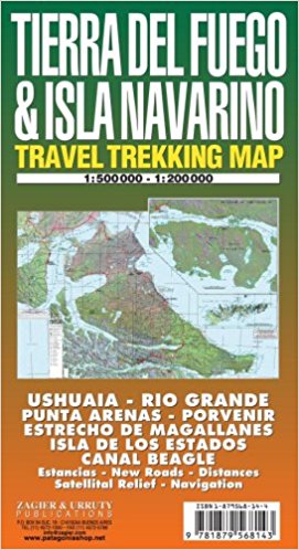 Online bestellen: Wegenkaart - landkaart - Wandelkaart trekkingmap Tierra del Fuego & Isla Navarino | Zagier & Urruty