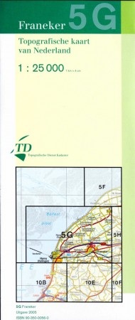 Topografische kaart - Wandelkaart 5G Franeker | Kadaster | 