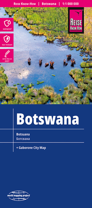 Online bestellen: Wegenkaart - landkaart Botswana | Reise Know-How Verlag