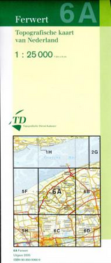 Topografische kaart / Wandelkaart 6A Ferwerd / Ferwert | 