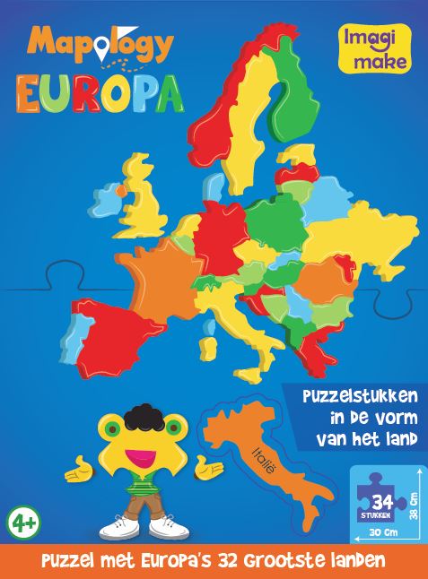 Kinderpuzzel Europa (NL) foam puzzl…