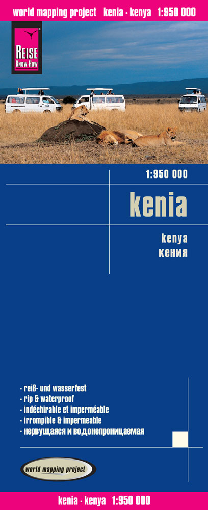 Online bestellen: Wegenkaart - landkaart Kenia | Reise Know-How Verlag
