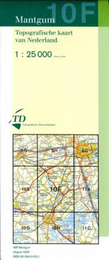 Topografische kaart / Wandelkaart 10F Mantgum | 