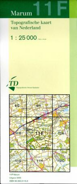 Topografische kaart / Wandelkaart 11F Marum | 