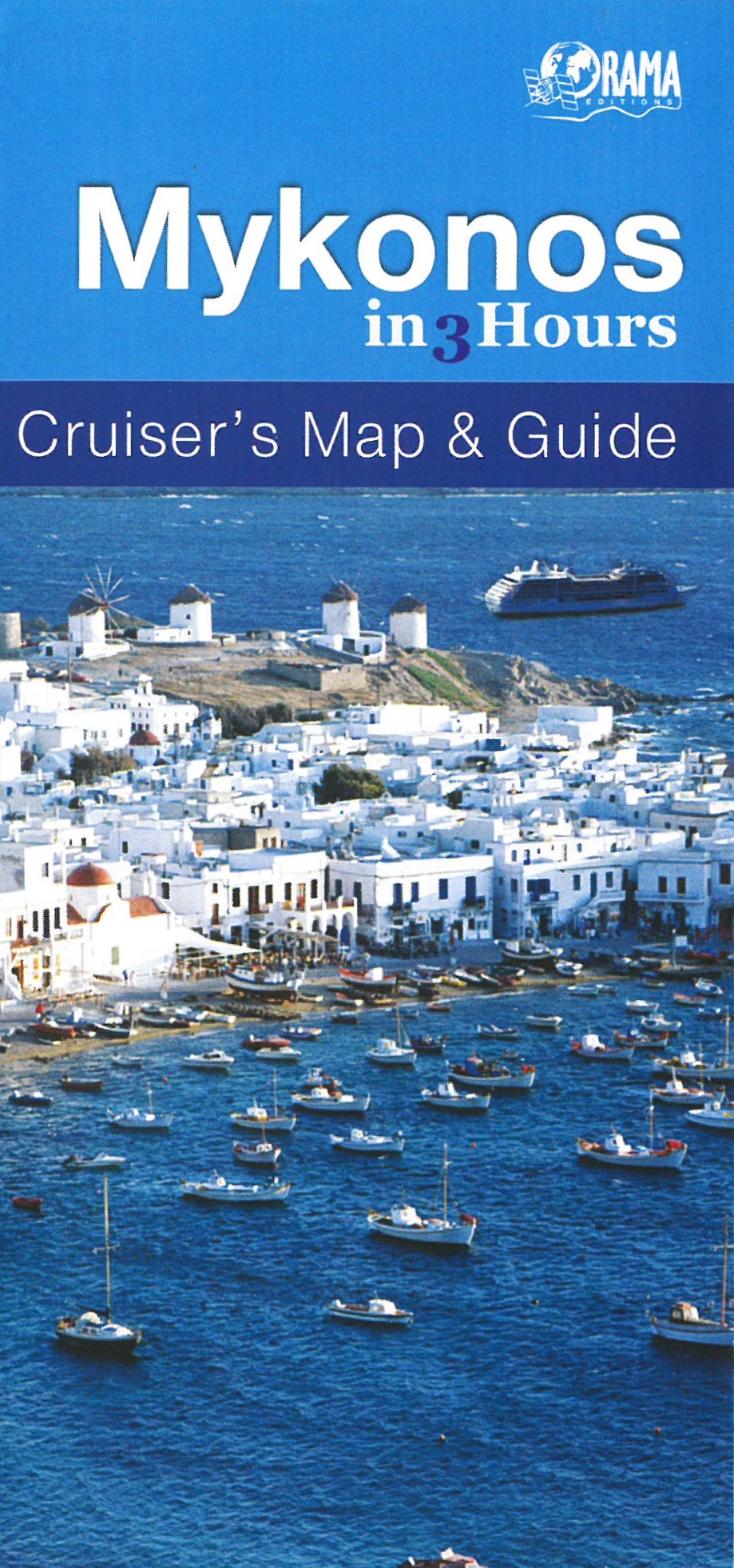 Wegenkaart - landkaart Mykonos in 3…