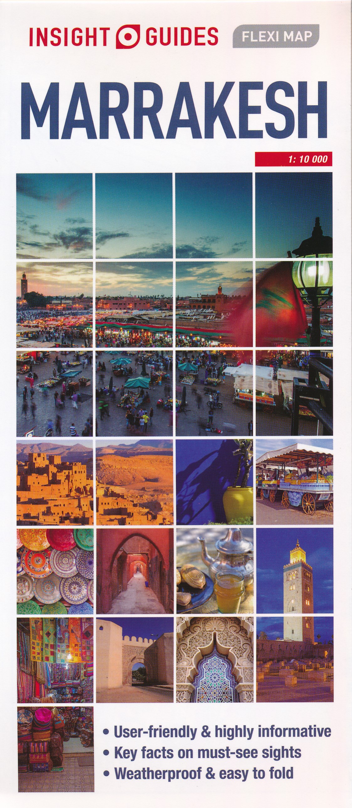 Online bestellen: Stadsplattegrond Fleximap Marrakech | Insight Guides