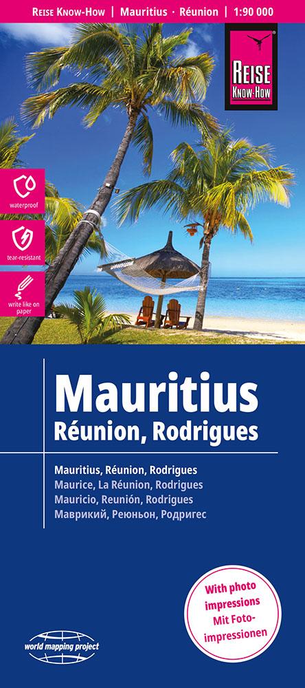 Online bestellen: Wegenkaart - landkaart Mauritius, Réunion & Rodrigues | Reise Know-How Verlag